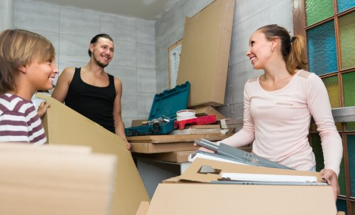 New home essentials and moving boxes after local removals in Carshalton
