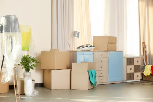 Careful packing of fragile household items for a Carshalton move