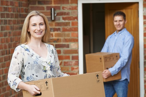 Secure document storage boxes in Carshalton office setting