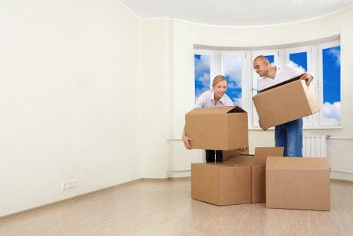 Careful packing and labeling for a Carshalton house move