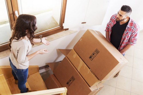 Organised family belongings in a secure storage unit