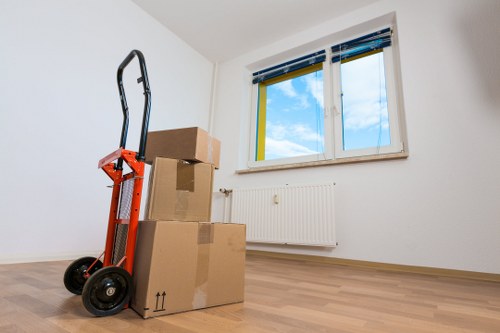 Professional man and van support for small business transport in Carshalton