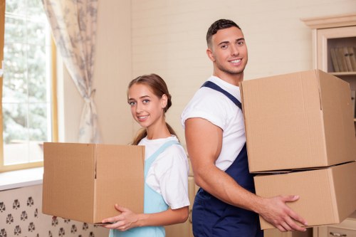 Careful loading of boxes for a small removal job